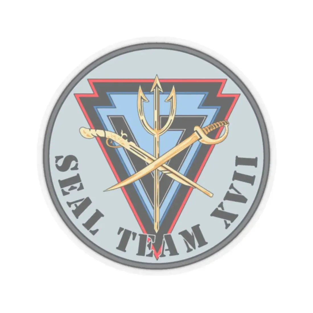 Seal Team XVII (U.S. Navy) STICKER Vinyl Kiss-Cut Decal 3 Inch Transparent - The Sticker Space