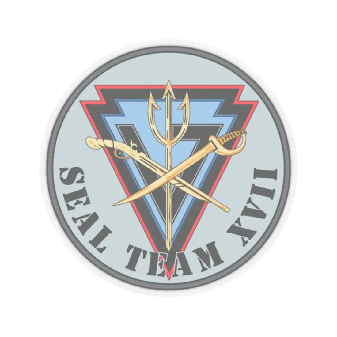 Seal Team XVII (U.S. Navy) STICKER Vinyl Kiss-Cut Decal 4 Inch Transparent - The Sticker Space