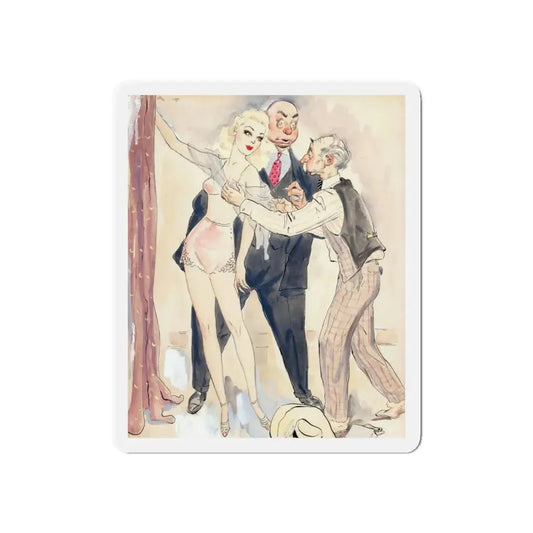 Seamster Coping a Feel (Magazine Illustration) Refrigerator Magnet 6 Inch Die-Cut - The Sticker Space