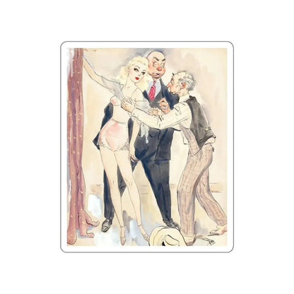 Seamster Coping a Feel (Magazine Illustration) STICKER Vinyl Die-Cut Decal White Die-Cut 5 Inch - The Sticker Space