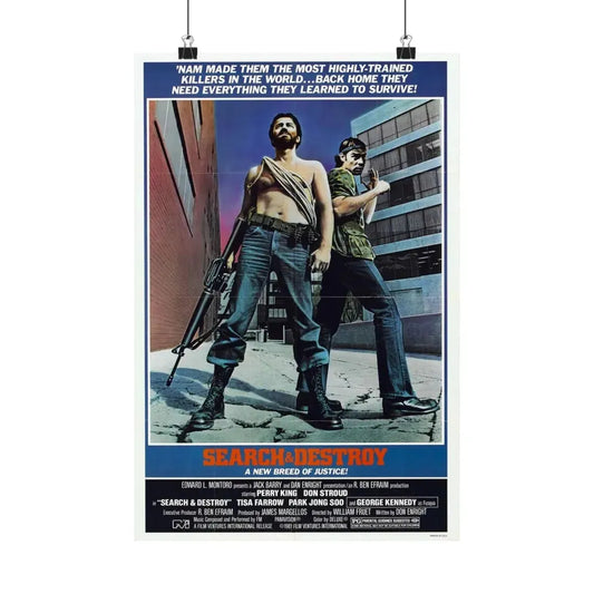 SEARCH AND DESTROY 1979 - Paper Movie Poster 12″ x 18″ Matte - The Sticker Space