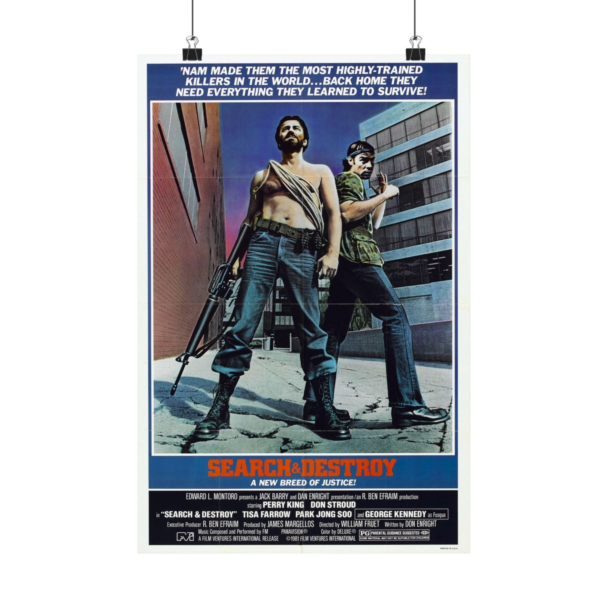 SEARCH AND DESTROY 1979 - Paper Movie Poster-12″ x 18″-The Sticker Space