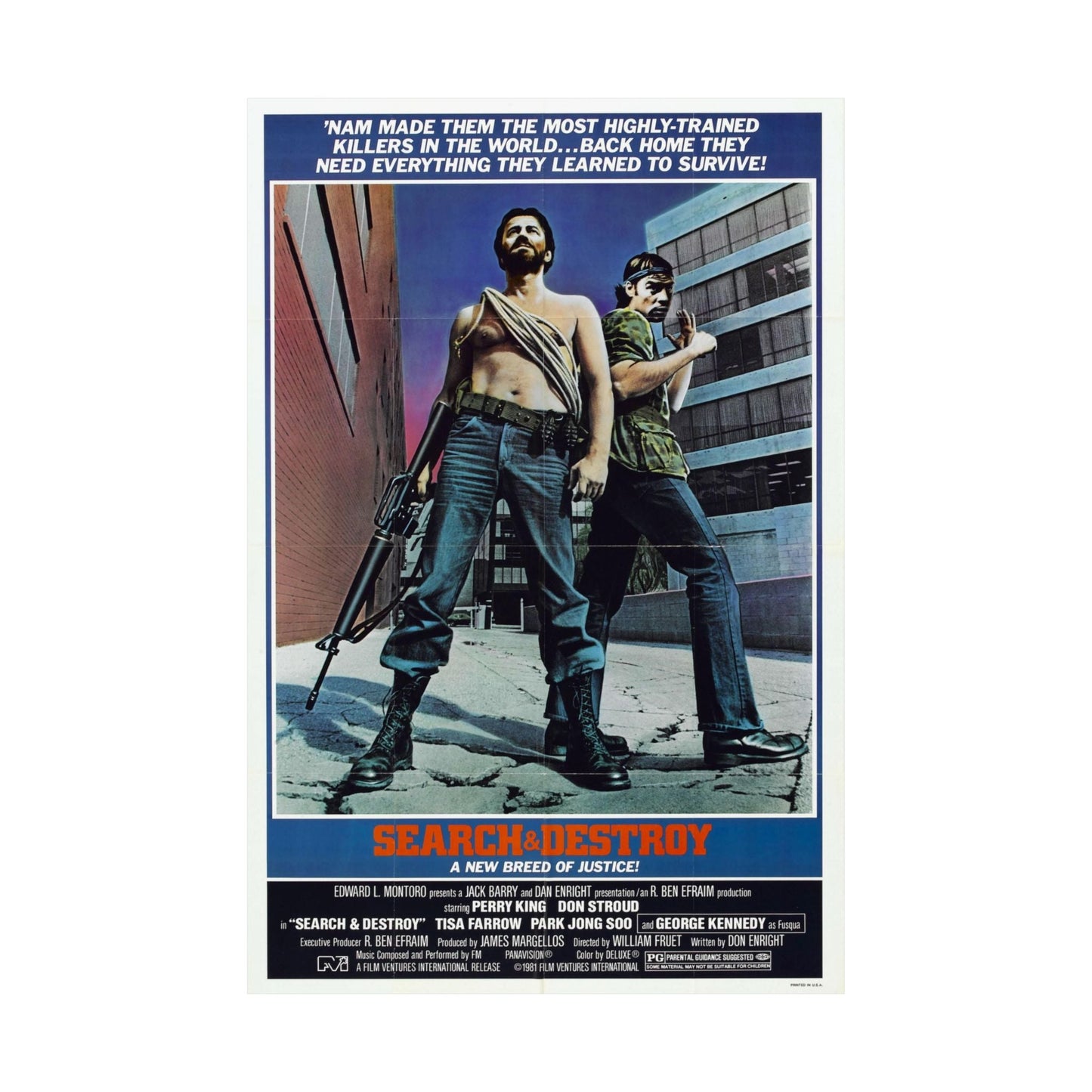 SEARCH AND DESTROY 1979 - Paper Movie Poster-The Sticker Space