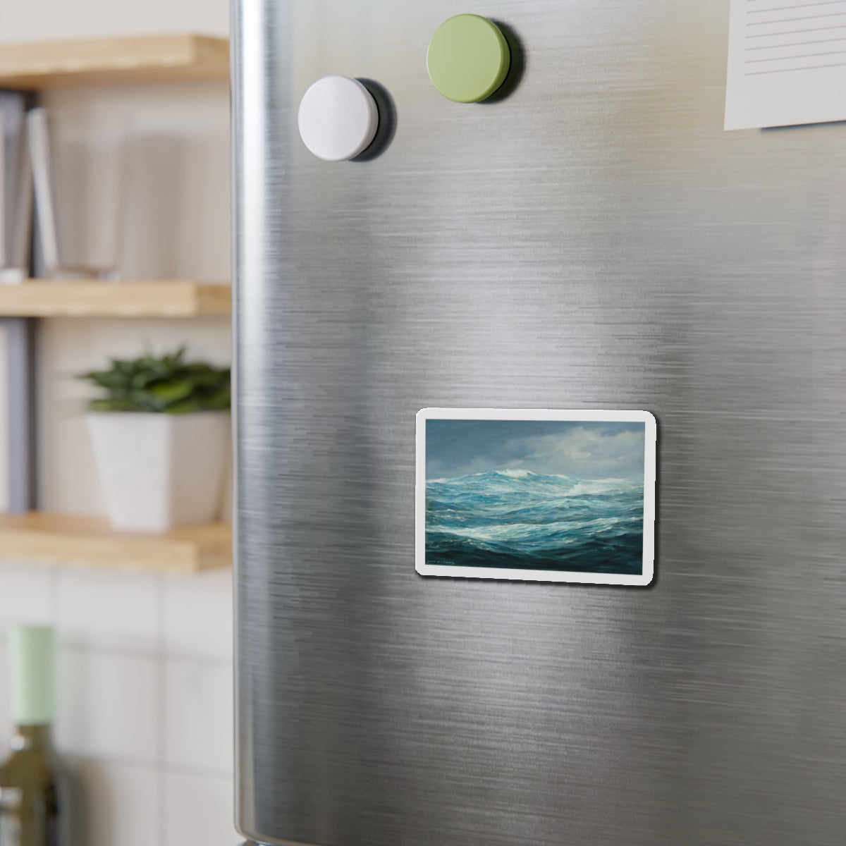 Seascape (1) (Magazine Illustration) Refrigerator Magnet-The Sticker Space