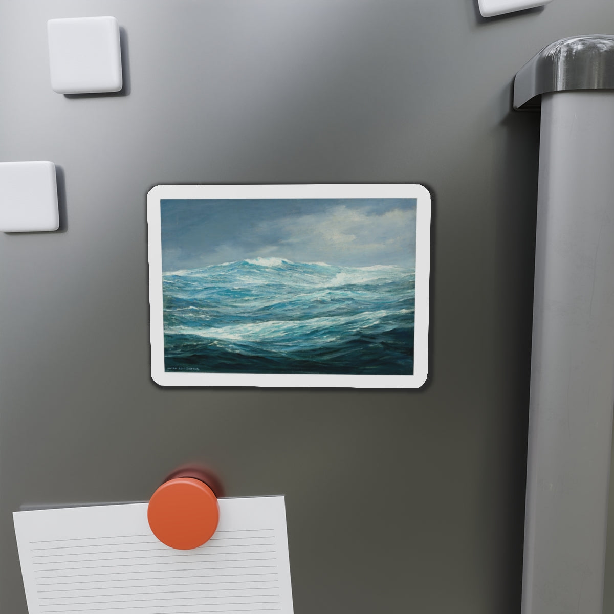 Seascape (1) (Magazine Illustration) Refrigerator Magnet-The Sticker Space