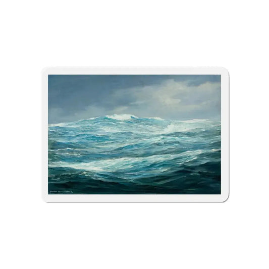 Seascape (1) (Magazine Illustration) Refrigerator Magnet 6 Inch Die-Cut - The Sticker Space