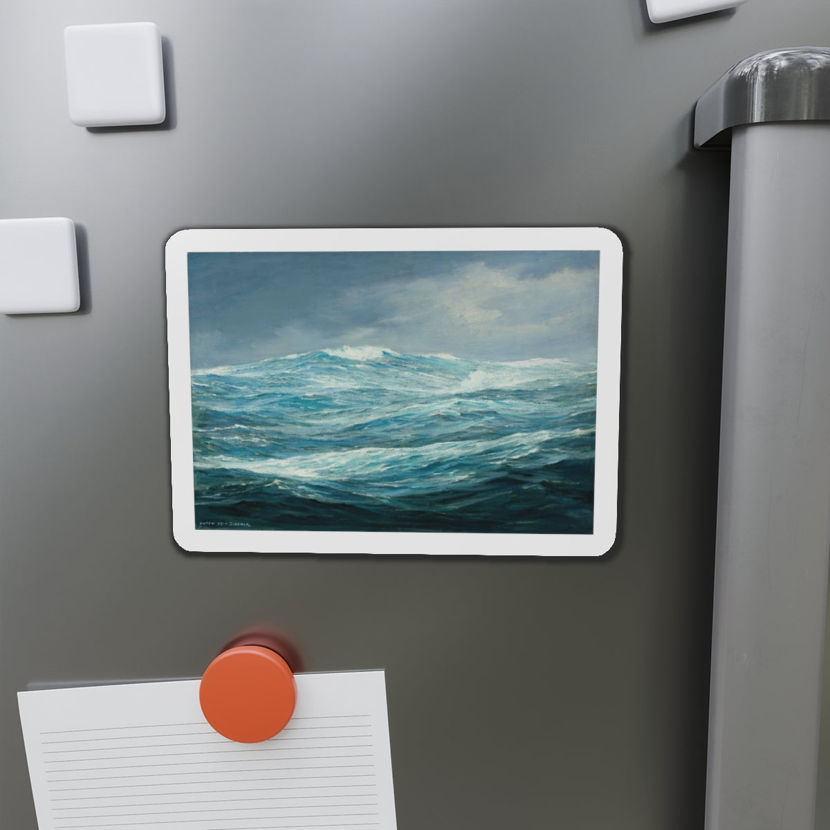 Seascape (1) (Magazine Illustration) Refrigerator Magnet-The Sticker Space