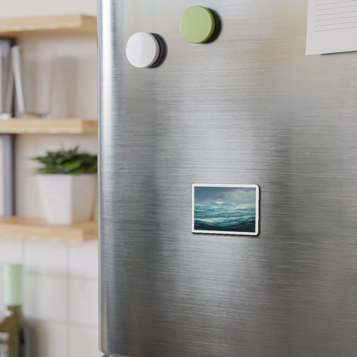 Seascape (1) (Magazine Illustration) Refrigerator Magnet-The Sticker Space