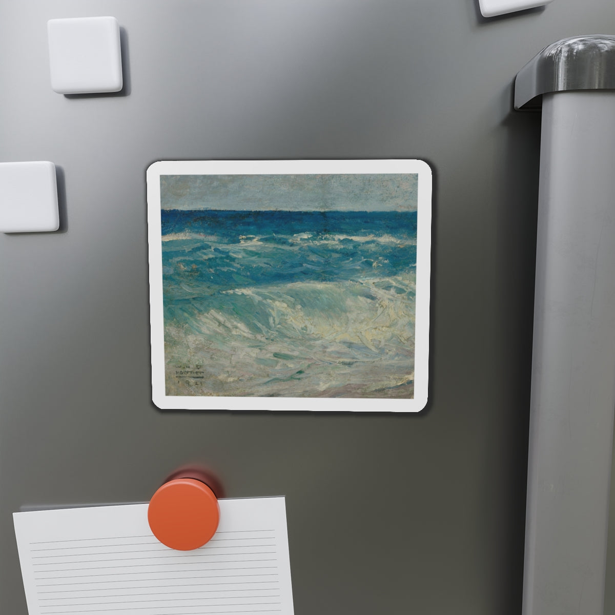 Seascape, 1921 (Magazine Illustration) Refrigerator Magnet-The Sticker Space