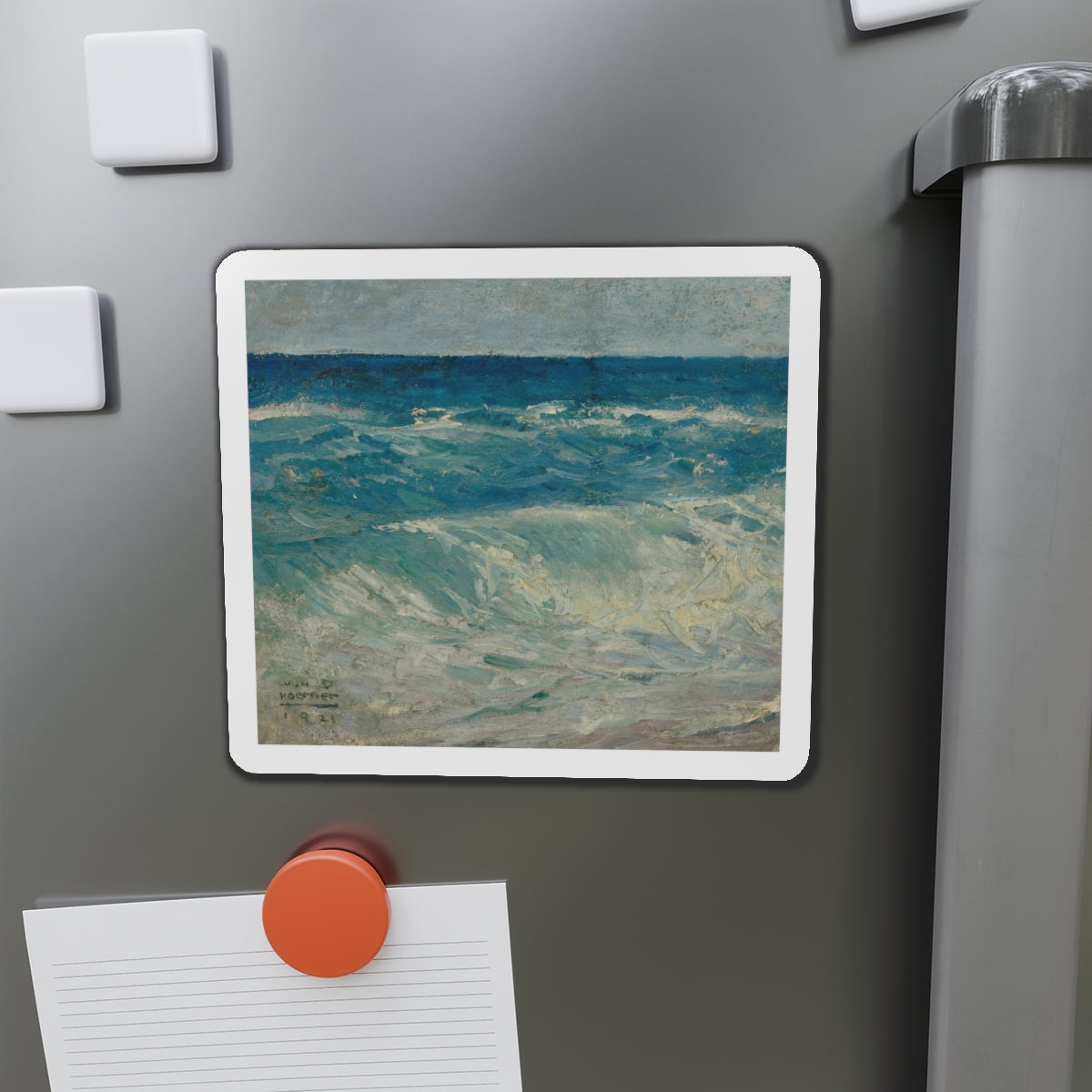 Seascape, 1921 (Magazine Illustration) Refrigerator Magnet-The Sticker Space