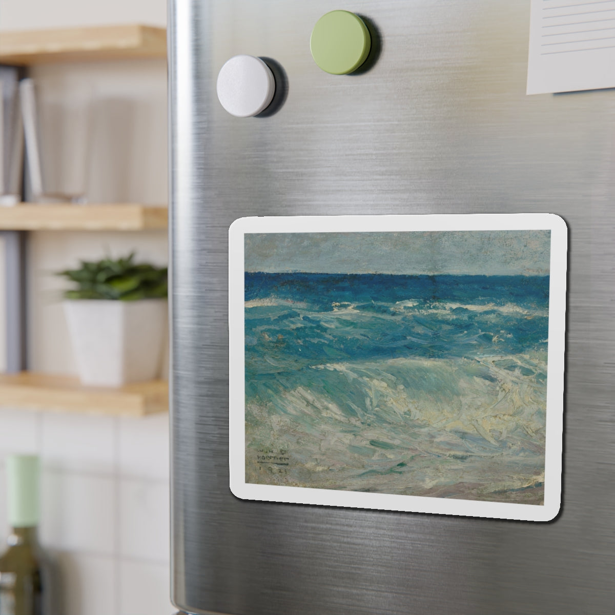 Seascape, 1921 (Magazine Illustration) Refrigerator Magnet-The Sticker Space