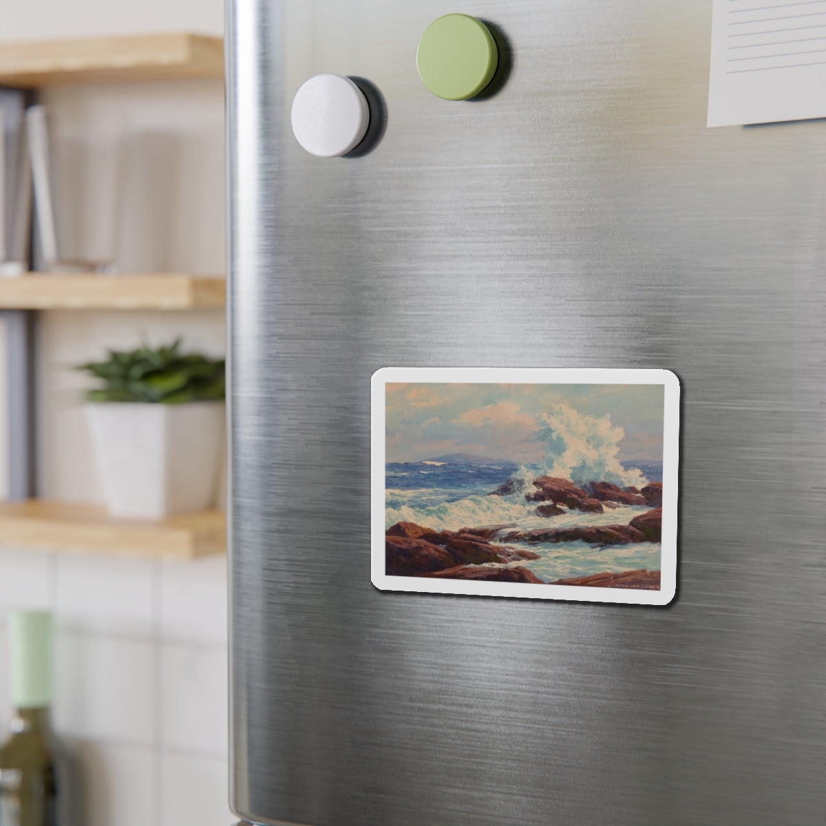 Seascape (2) (Magazine Illustration) Refrigerator Magnet-The Sticker Space