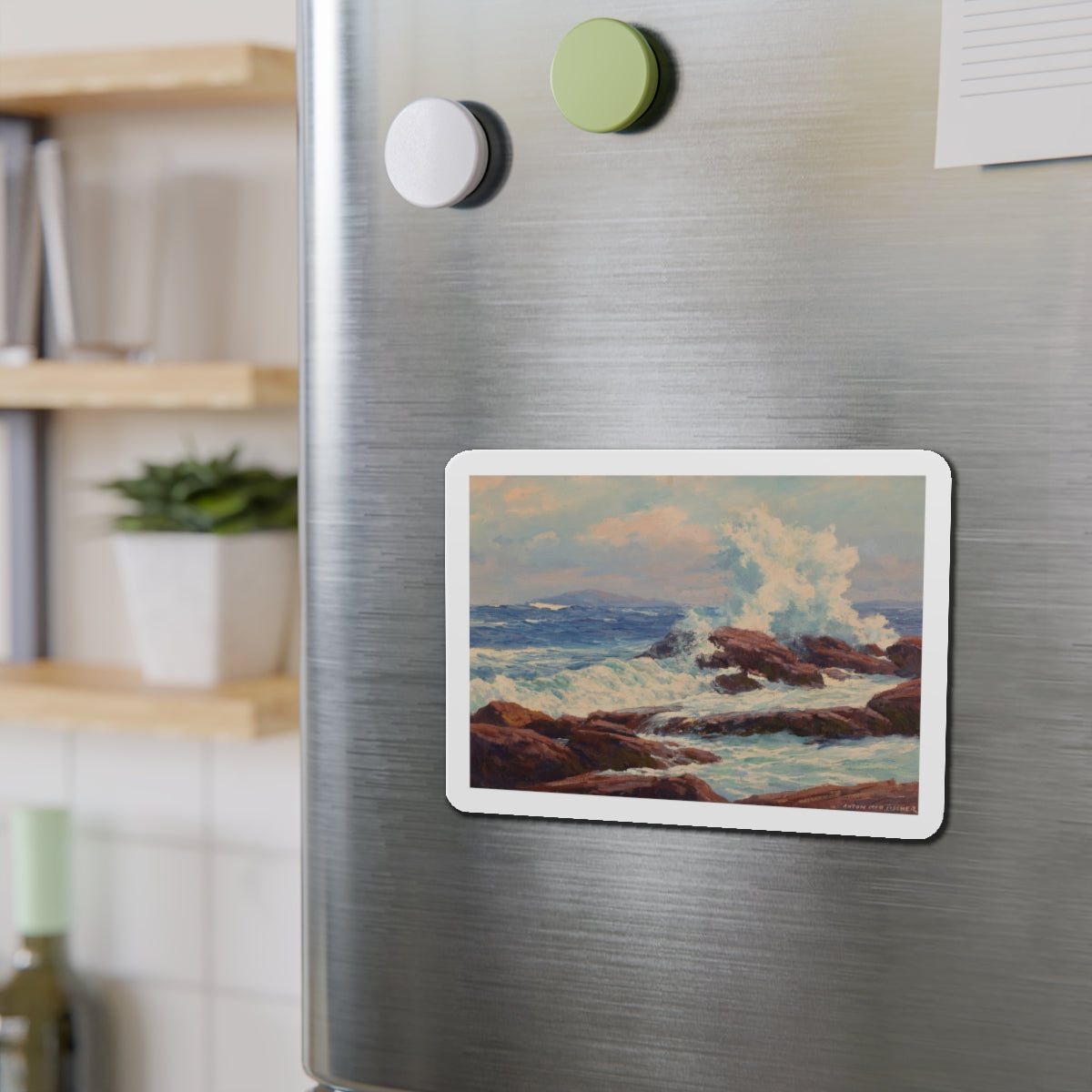 Seascape (2) (Magazine Illustration) Refrigerator Magnet-The Sticker Space