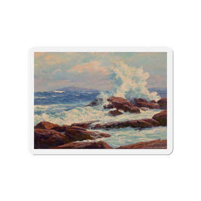 Seascape (2) (Magazine Illustration) Refrigerator Magnet-4" x 4"-The Sticker Space