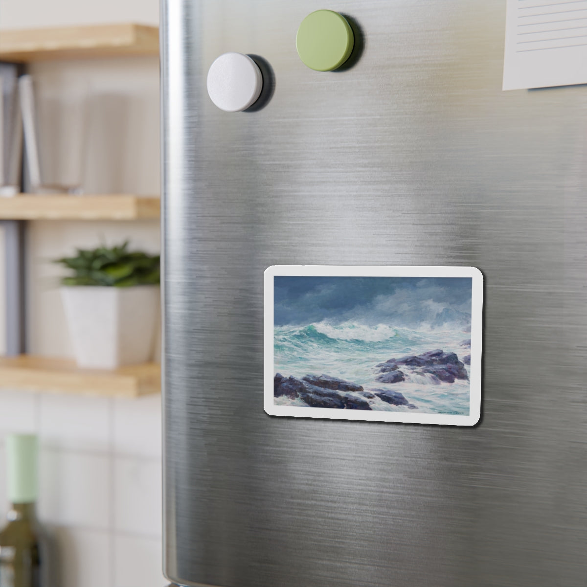 Seascape (3) (Magazine Illustration) Refrigerator Magnet-The Sticker Space