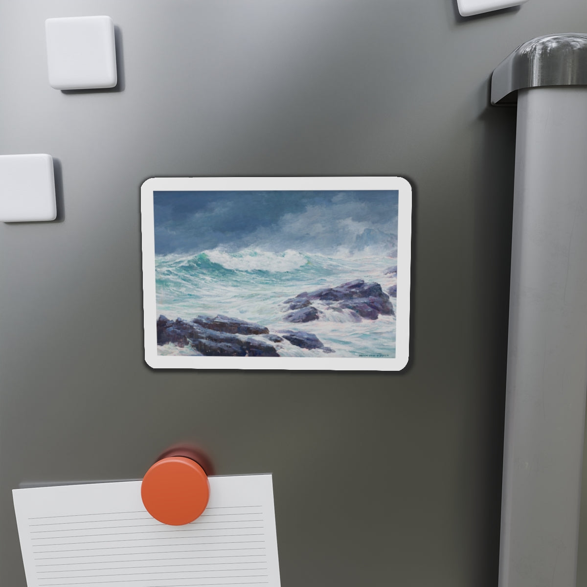 Seascape (3) (Magazine Illustration) Refrigerator Magnet-The Sticker Space