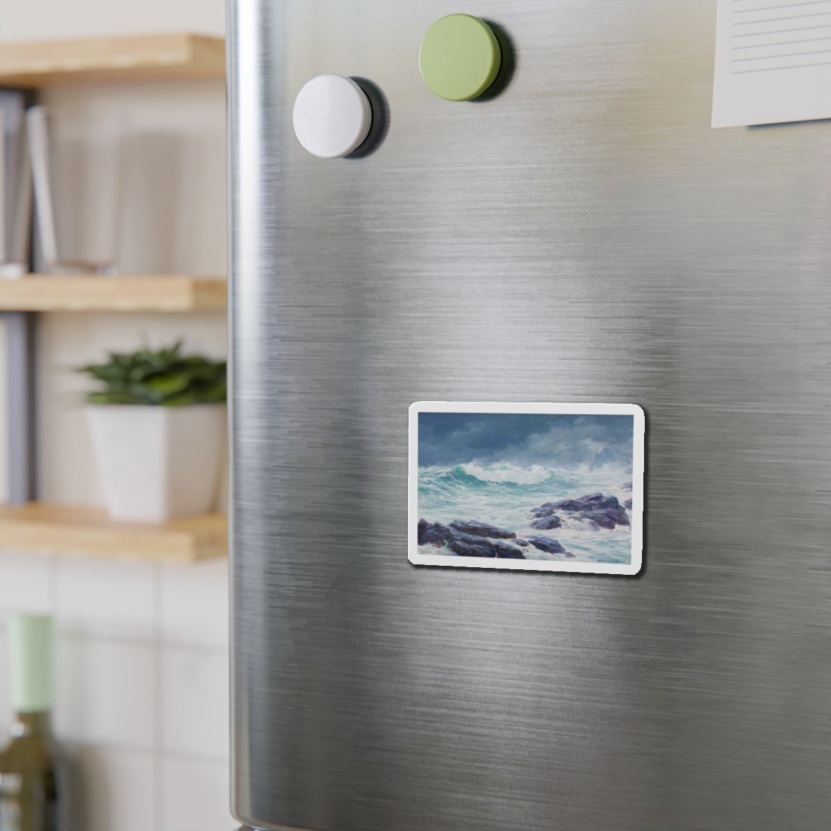 Seascape (3) (Magazine Illustration) Refrigerator Magnet-The Sticker Space