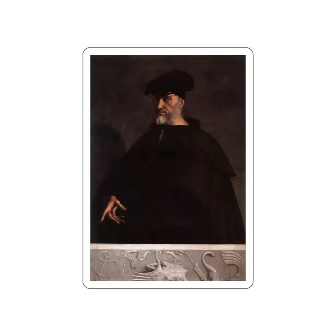 SEBASTIANO DEL PIOMBO - Deposition (detail) (Artwork) STICKER Vinyl Die-Cut Decal White Die-Cut 2 Inch - The Sticker Space