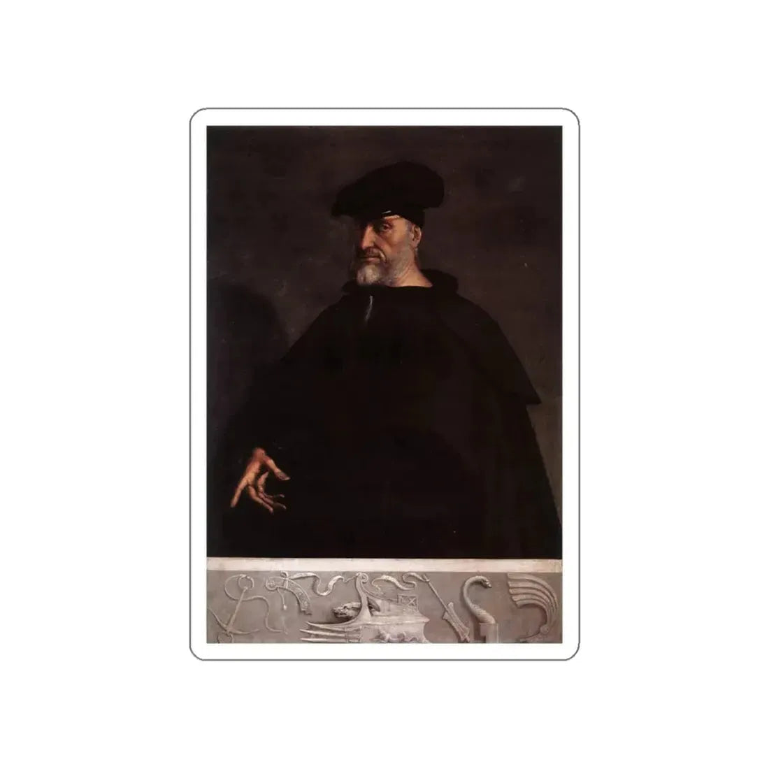 SEBASTIANO DEL PIOMBO - Deposition (detail) (Artwork) STICKER Vinyl Die-Cut Decal White Die-Cut 6 Inch - The Sticker Space