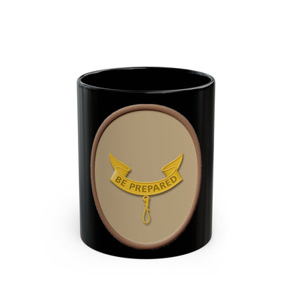 Second Class (Boy Scout Merit Badge) Black Coffee Mug-11oz-The Sticker Space