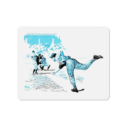 Second-Hand Dream, Bluebook Magazine, July 1953 (Magazine Illustration) Refrigerator Magnet 2 Inch Die-Cut - The Sticker Space