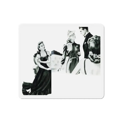 Second-Hand Love, Physical Culture, September 1940 (Magazine Illustration) Refrigerator Magnet 3 Inch Die-Cut - The Sticker Space