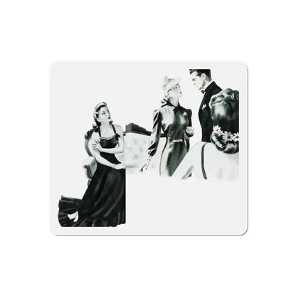 Second-Hand Love, Physical Culture, September 1940 (Magazine Illustration) Refrigerator Magnet 6 Inch Die-Cut - The Sticker Space