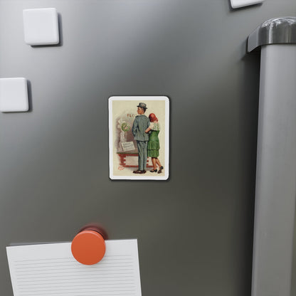 Second Thought (Magazine Illustration) Refrigerator Magnet-The Sticker Space