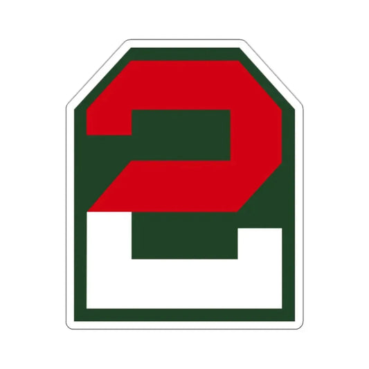 Second United States CSIB (U.S. Army) STICKER Vinyl Kiss-Cut Decal 2 Inch White - The Sticker Space