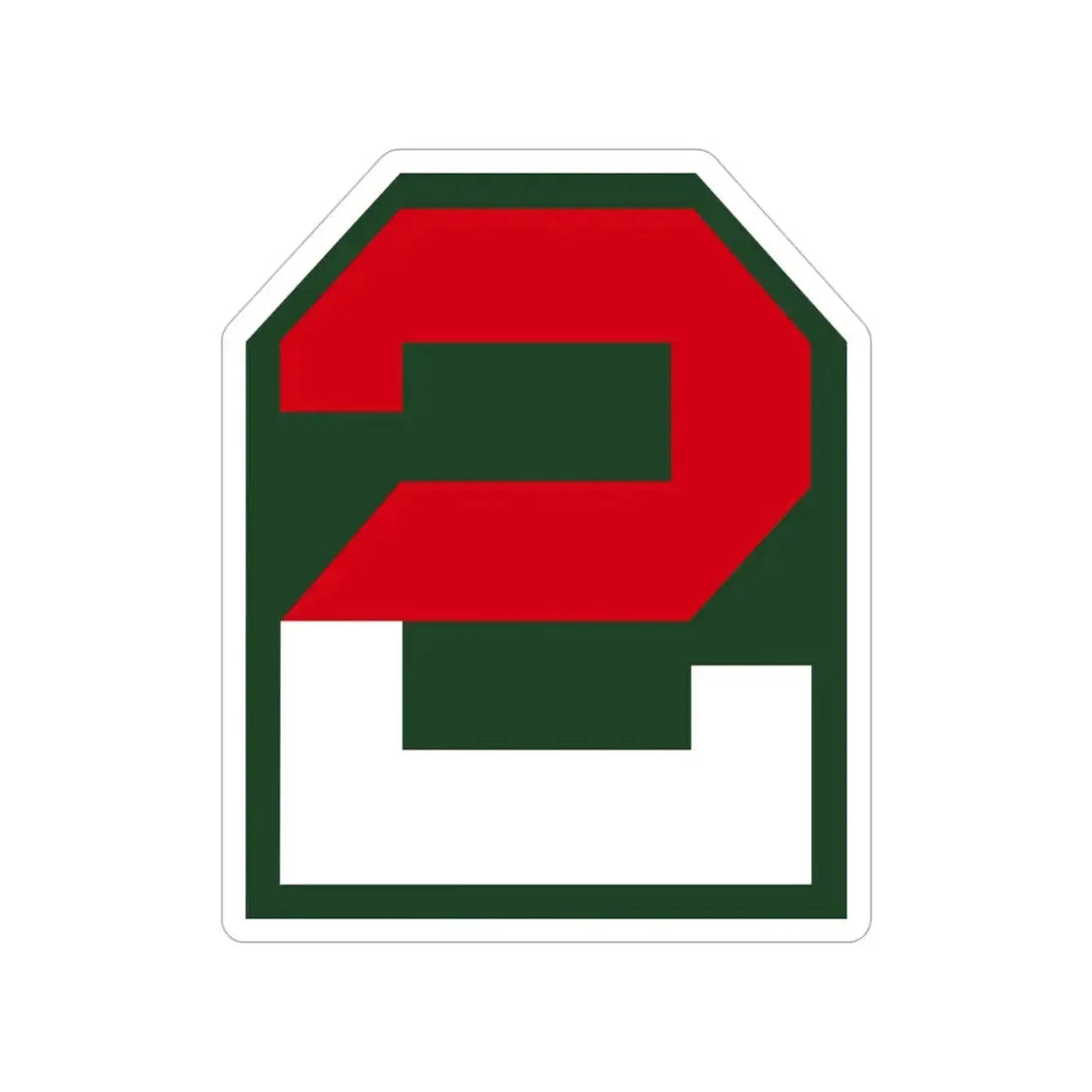 Second United States CSIB (U.S. Army) Transparent STICKER Die-Cut Vinyl Decal 4 Inch - The Sticker Space