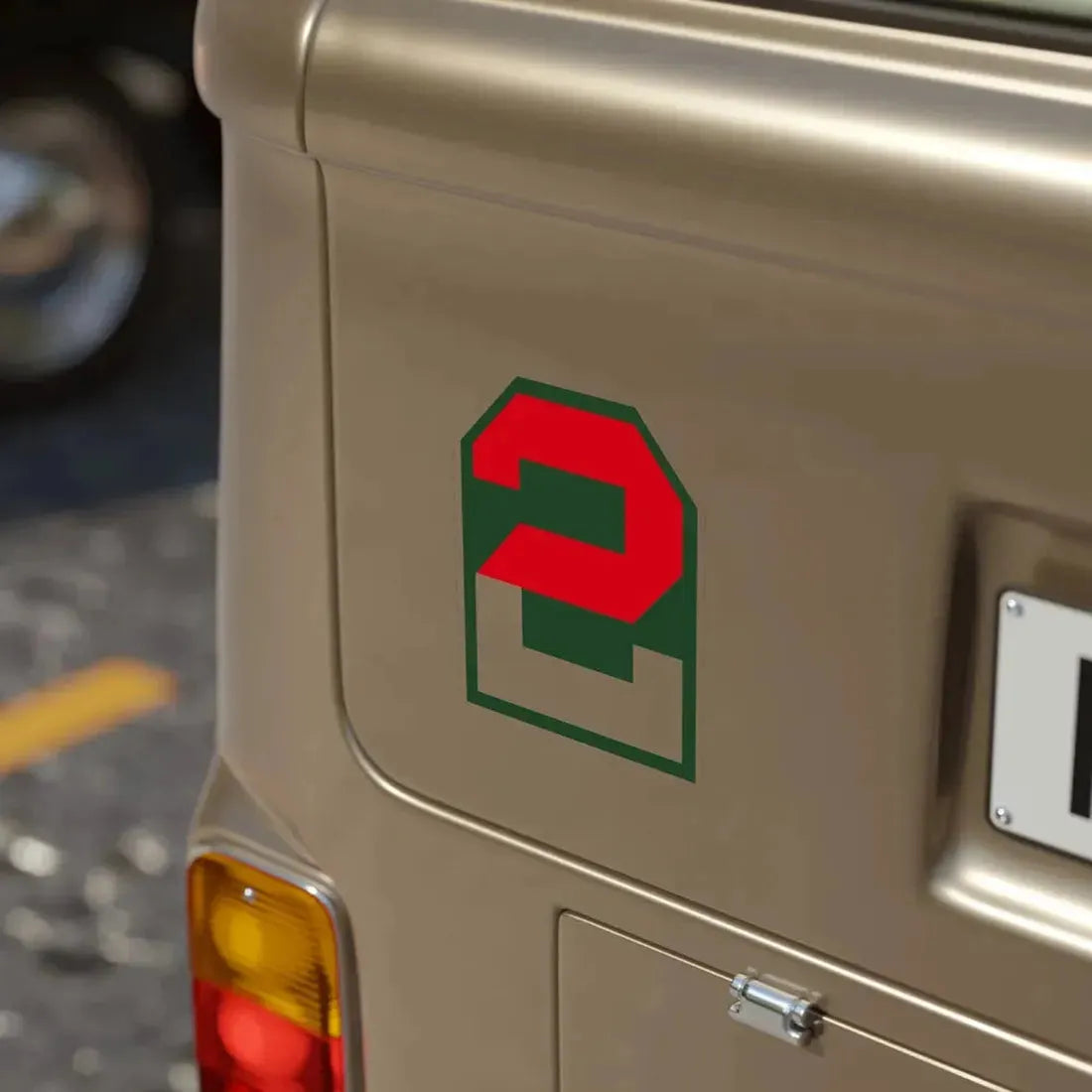 Second United States CSIB (U.S. Army) Transparent STICKER Die-Cut Vinyl Decal - The Sticker Space