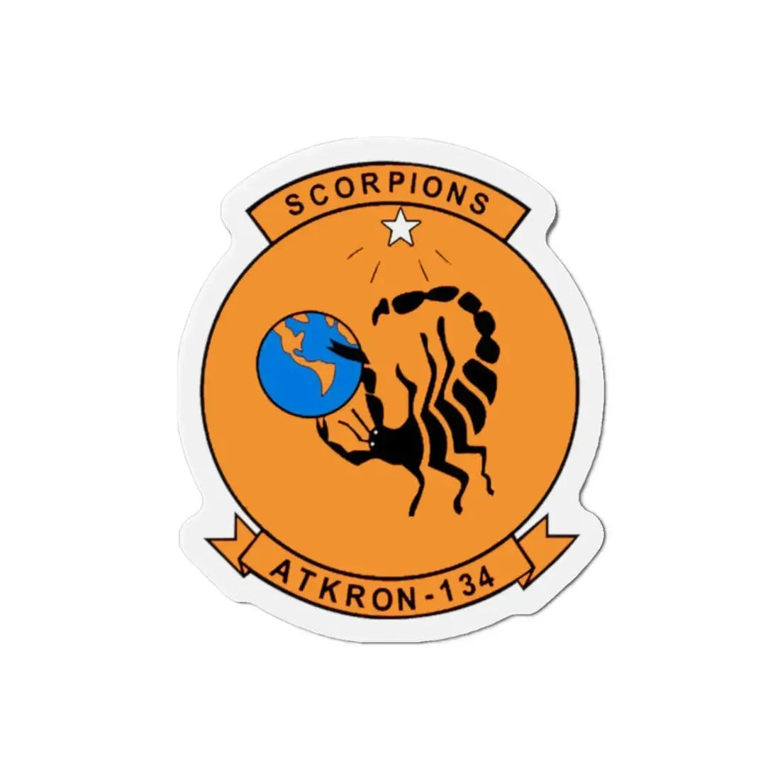 Second VA 134 (U.S. Navy) Refrigerator Magnet 2 Inch - The Sticker Space