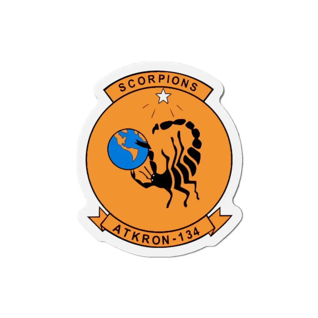 Second VA 134 (U.S. Navy) Refrigerator Magnet 3 Inch - The Sticker Space