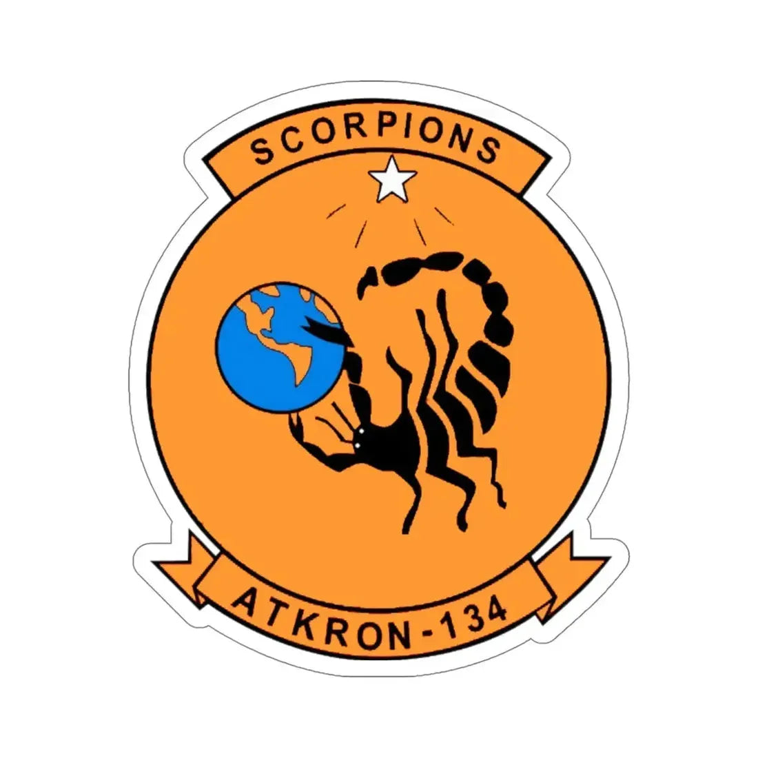 Second VA 134 US Navy (U.S. Navy) STICKER Vinyl Die-Cut Decal 6 Inch - The Sticker Space