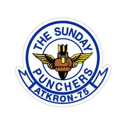 Second VA 75 ATKRON 75 The Sunday Punchers (U.S. Navy) STICKER Vinyl Die-Cut Decal-2 Inch-The Sticker Space