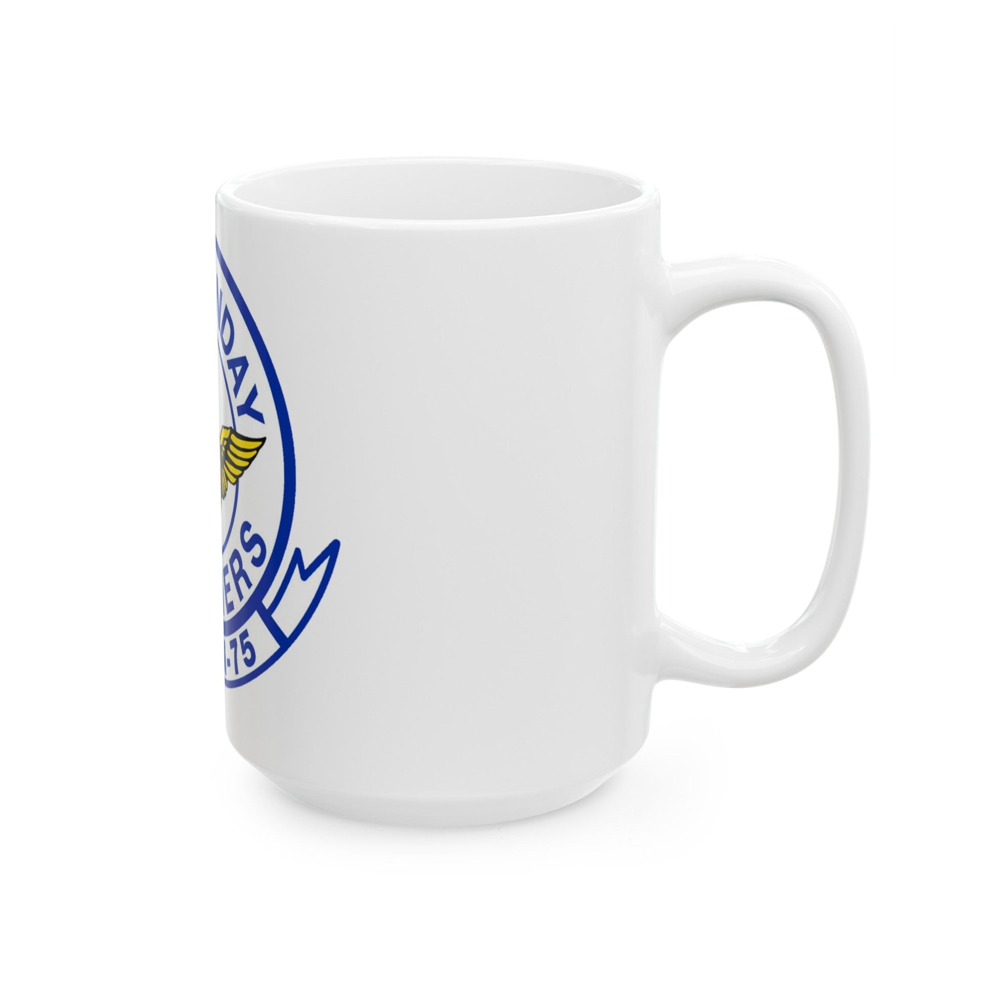 Second VA 75 ATKRON 75 The Sunday Punchers (U.S. Navy) White Coffee Mug-The Sticker Space