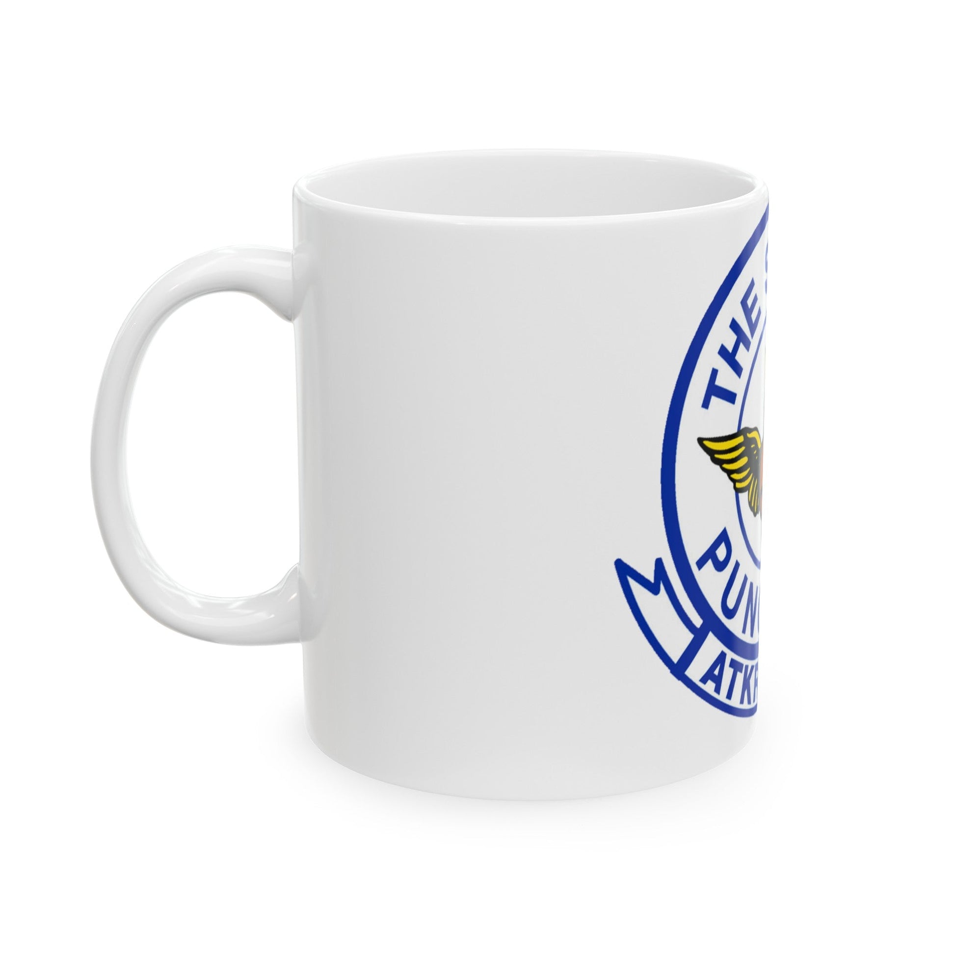 Second VA 75 ATKRON 75 The Sunday Punchers (U.S. Navy) White Coffee Mug-The Sticker Space