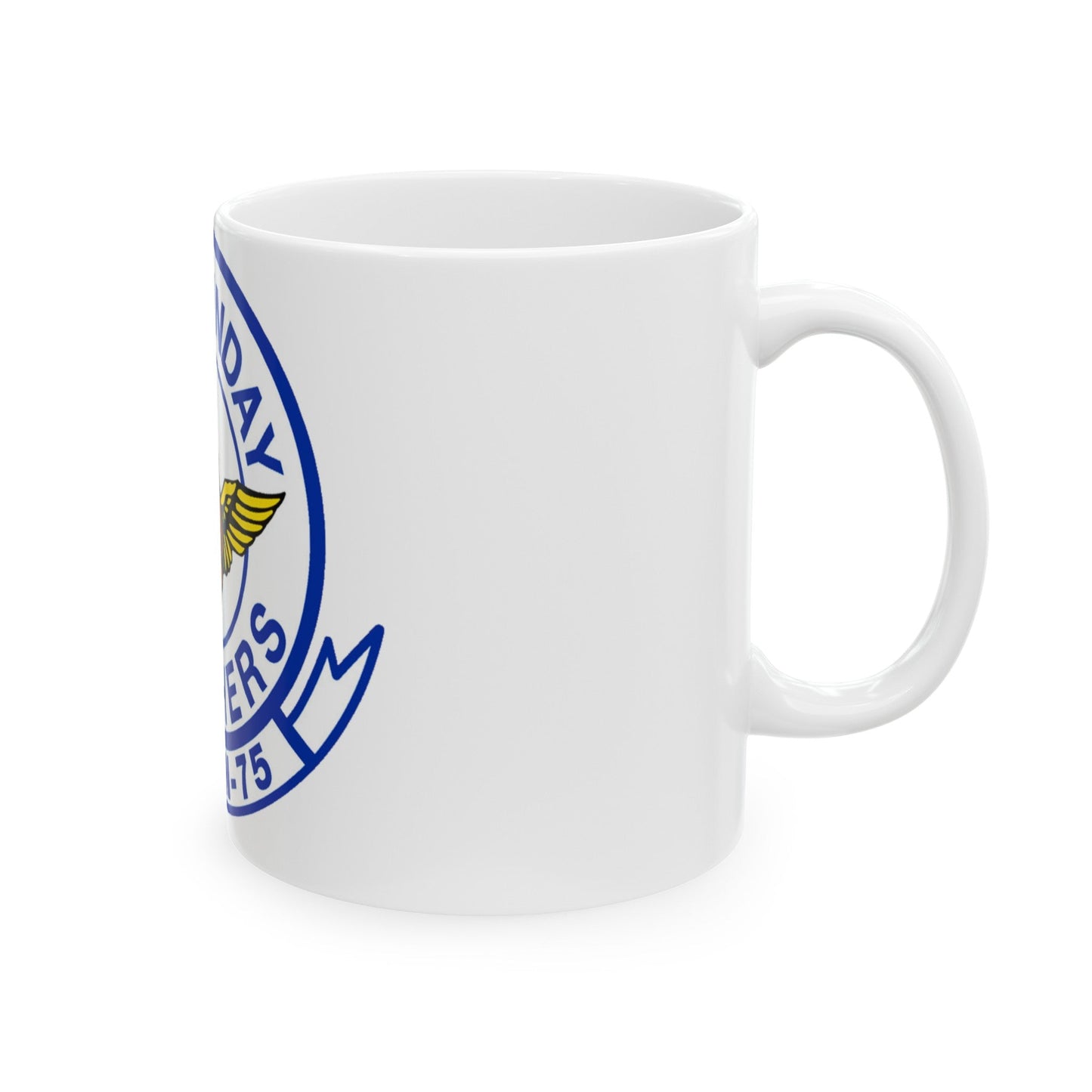 Second VA 75 ATKRON 75 The Sunday Punchers (U.S. Navy) White Coffee Mug-The Sticker Space