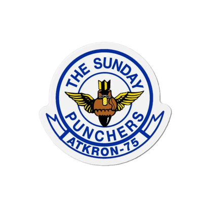Second VA 75 ATKRON 75 The Sunday Punchers (U.S. Navy) Refrigerator Magnet 2 Inch - The Sticker Space