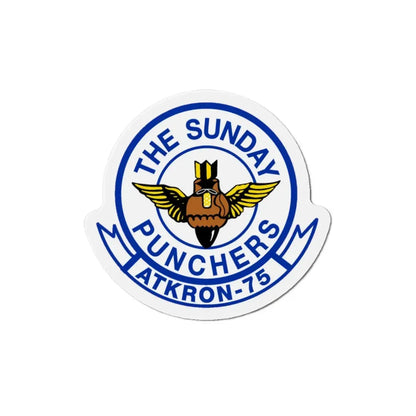 Second VA 75 ATKRON 75 The Sunday Punchers (U.S. Navy) Refrigerator Magnet 3 Inch - The Sticker Space