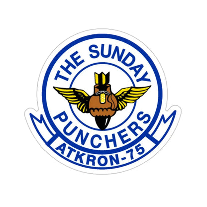 Second VA 75 ATKRON 75 The Sunday Punchers (U.S. Navy) STICKER Vinyl Die-Cut Decal 2 Inch - The Sticker Space