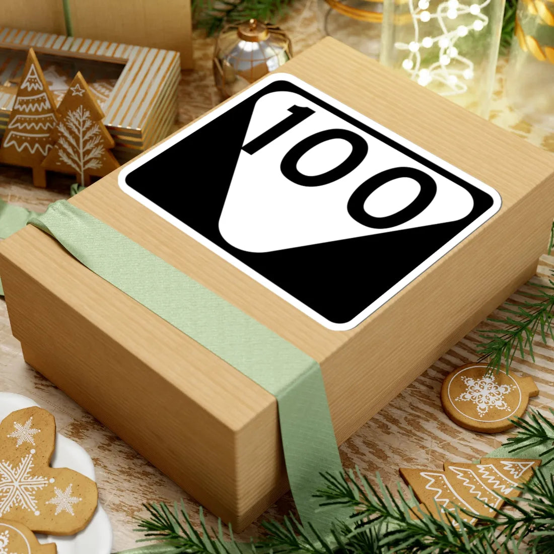 Secondary Tennessee 100 (Tennessee) (Road Sign) STICKER Vinyl Kiss-Cut Decal - The Sticker Space