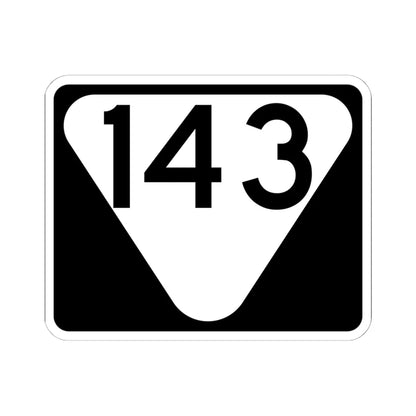 Secondary Tennessee 143 (Tennessee) (Road Sign) STICKER Vinyl Kiss-Cut Decal 6 Inch White - The Sticker Space