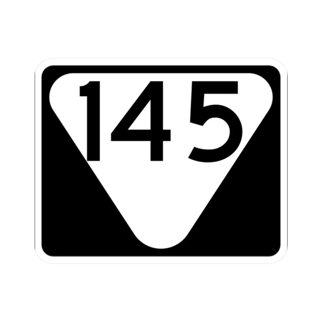 Secondary Tennessee 145 (Tennessee) (Road Sign) STICKER Vinyl Kiss-Cut Decal 2 Inch White - The Sticker Space