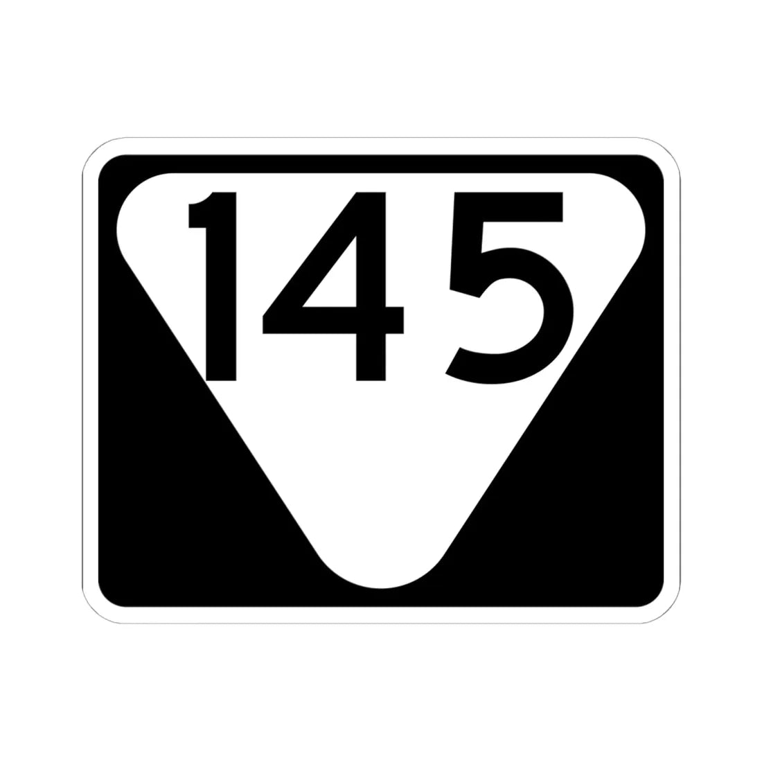 Secondary Tennessee 145 (Tennessee) (Road Sign) STICKER Vinyl Kiss-Cut Decal 6 Inch White - The Sticker Space