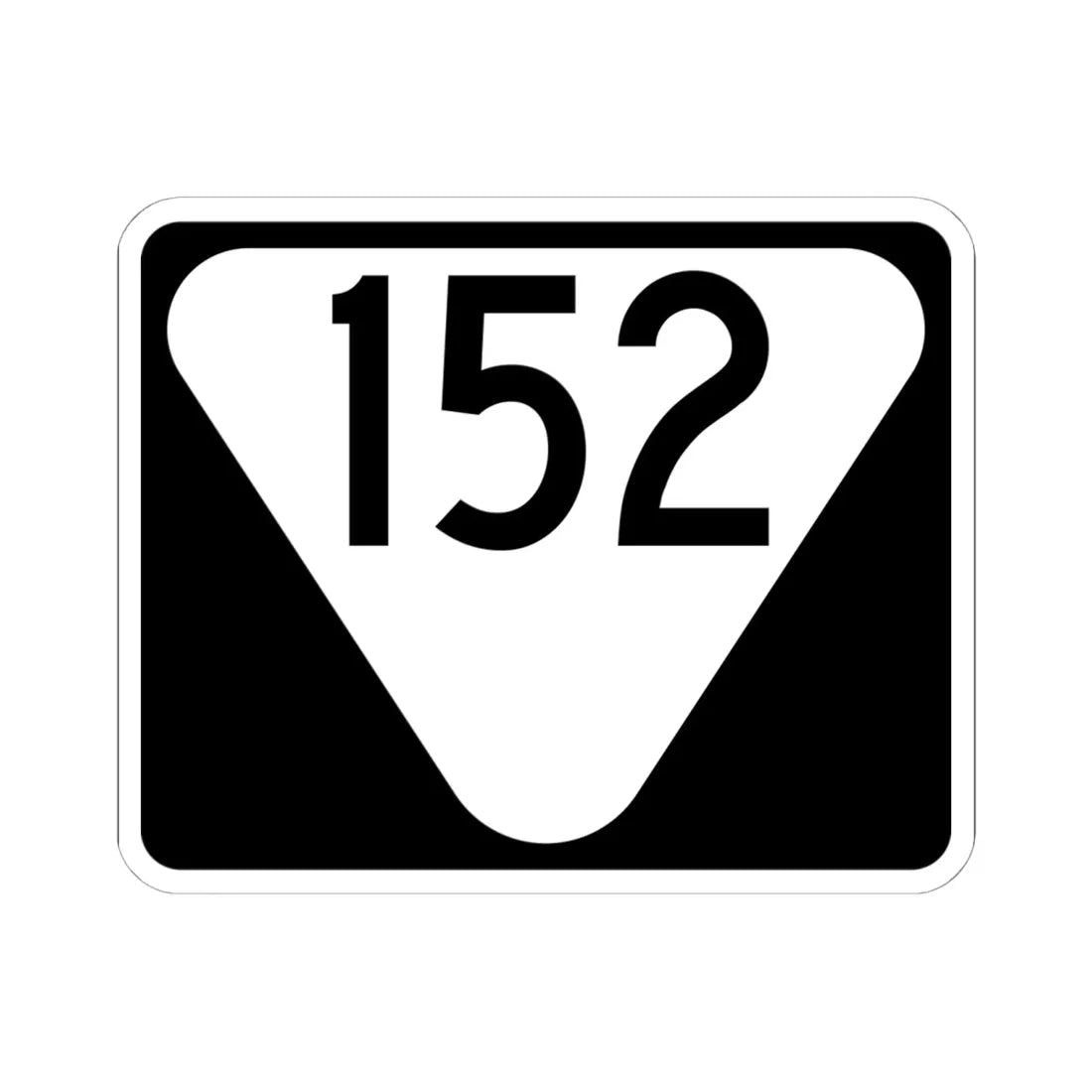 Secondary Tennessee 152 (Tennessee) (Road Sign) STICKER Vinyl Kiss-Cut Decal 6 Inch White - The Sticker Space
