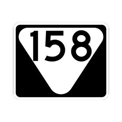 Secondary Tennessee 158 (Tennessee) (Road Sign) STICKER Vinyl Kiss-Cut Decal 4 Inch White - The Sticker Space