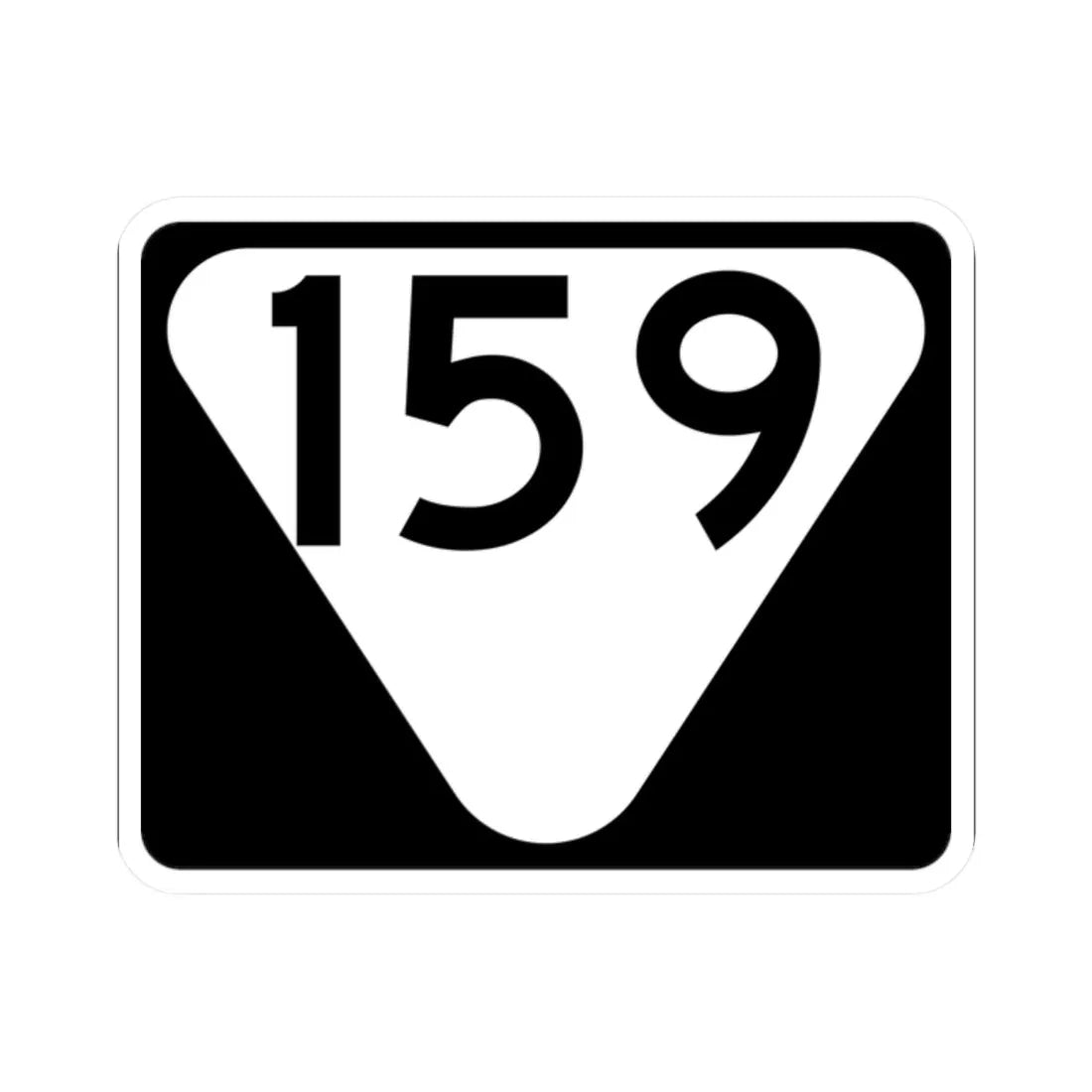 Secondary Tennessee 159 (Tennessee) (Road Sign) STICKER Vinyl Kiss-Cut Decal 2 Inch White - The Sticker Space