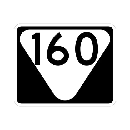 Secondary Tennessee 160 (Tennessee) (Road Sign) STICKER Vinyl Kiss-Cut Decal 4 Inch White - The Sticker Space