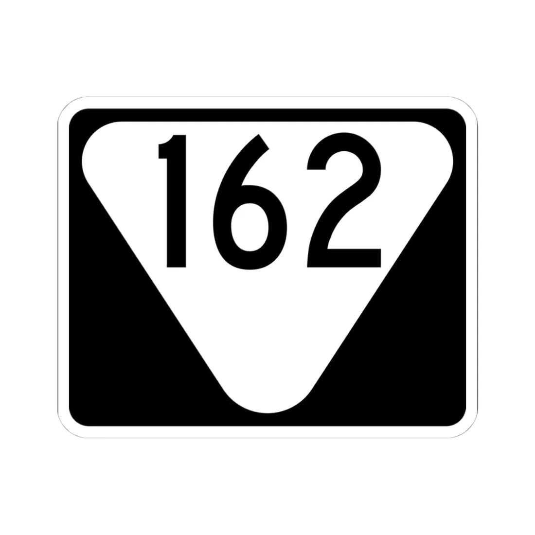 Secondary Tennessee 162 (Tennessee) (Road Sign) STICKER Vinyl Kiss-Cut Decal 4 Inch White - The Sticker Space